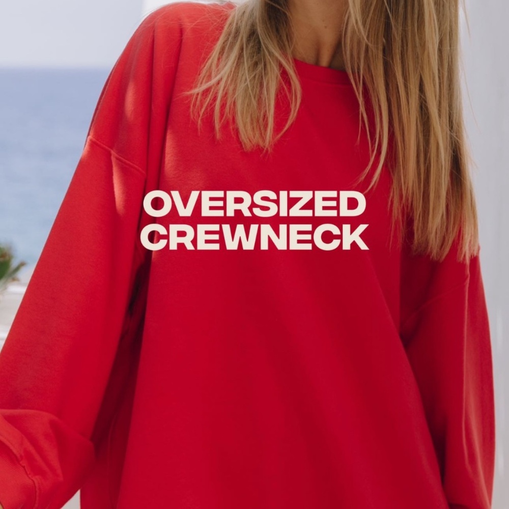 COPY - Daily Drills oversized crewneck in Heart! XS/S